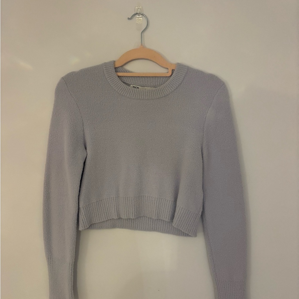 Zara lavender Cropped Sweater
